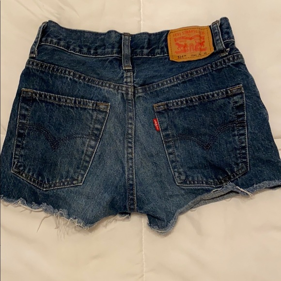 Dark wash levi short - Picture 2 of 3